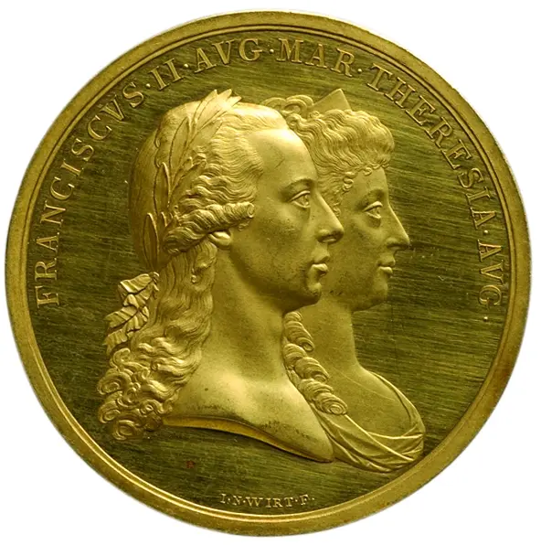 Habsburg: Kaiser Franz II./I. und Maria Theresia Karolina von Bourbon-Neapel (dessen zweite Gemahlin)