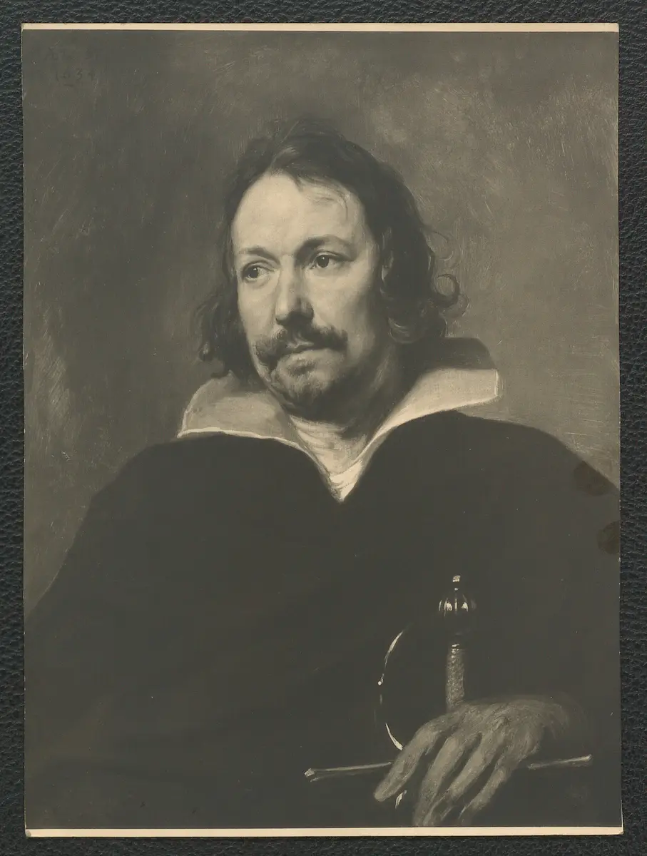 A. von Dyck: Männliches Bildnis. Öl-Holz, 78 x 55 cm