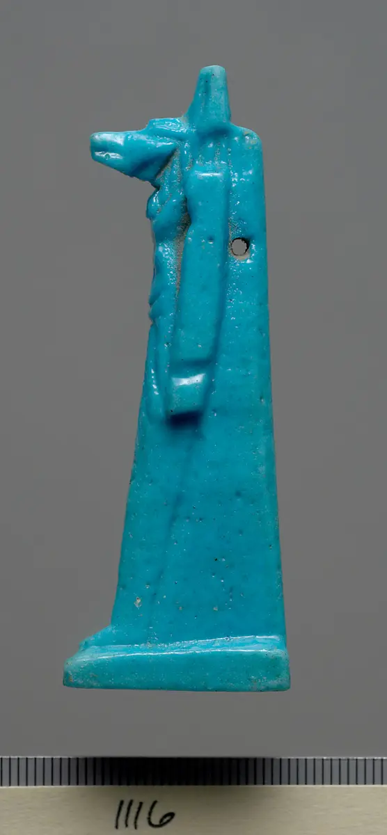 Schreitender Gott Anubis mit Schakalkopf