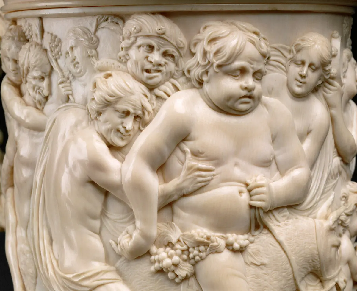 Lidded Tankard with the Meeting of King Pentheus and Bacchus