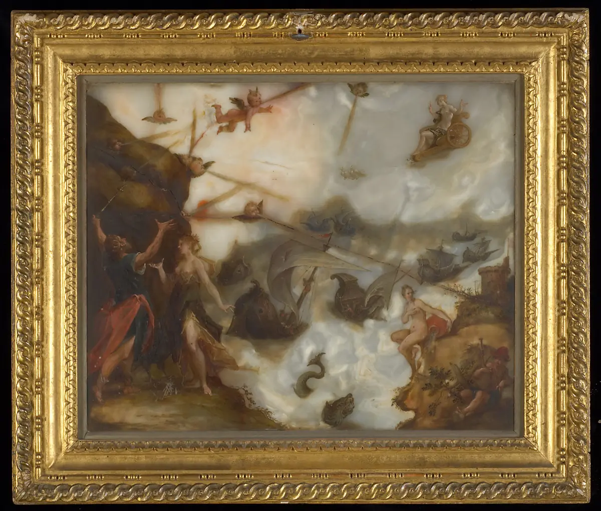 Befreiung der Andromeda, Entfesselung der Winde durch Aeolus und Aeneas
