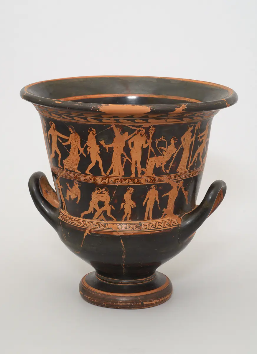 Silen, Satyr und Mänade