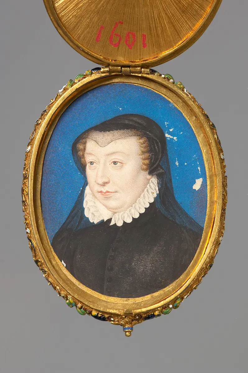 Pendant Capsule with Miniature Portraits of King Charles IX of France and his Mother Catherine de’ Medici