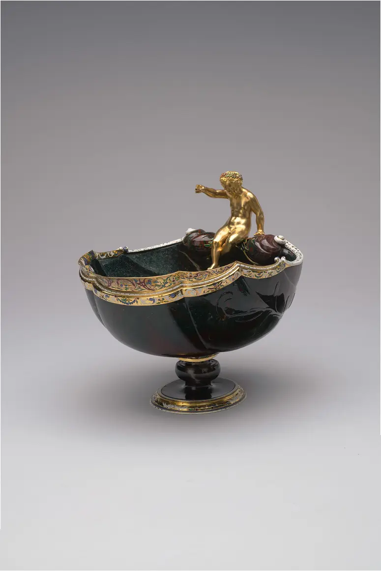 Shell-Shaped Bowl with Young Bacchus