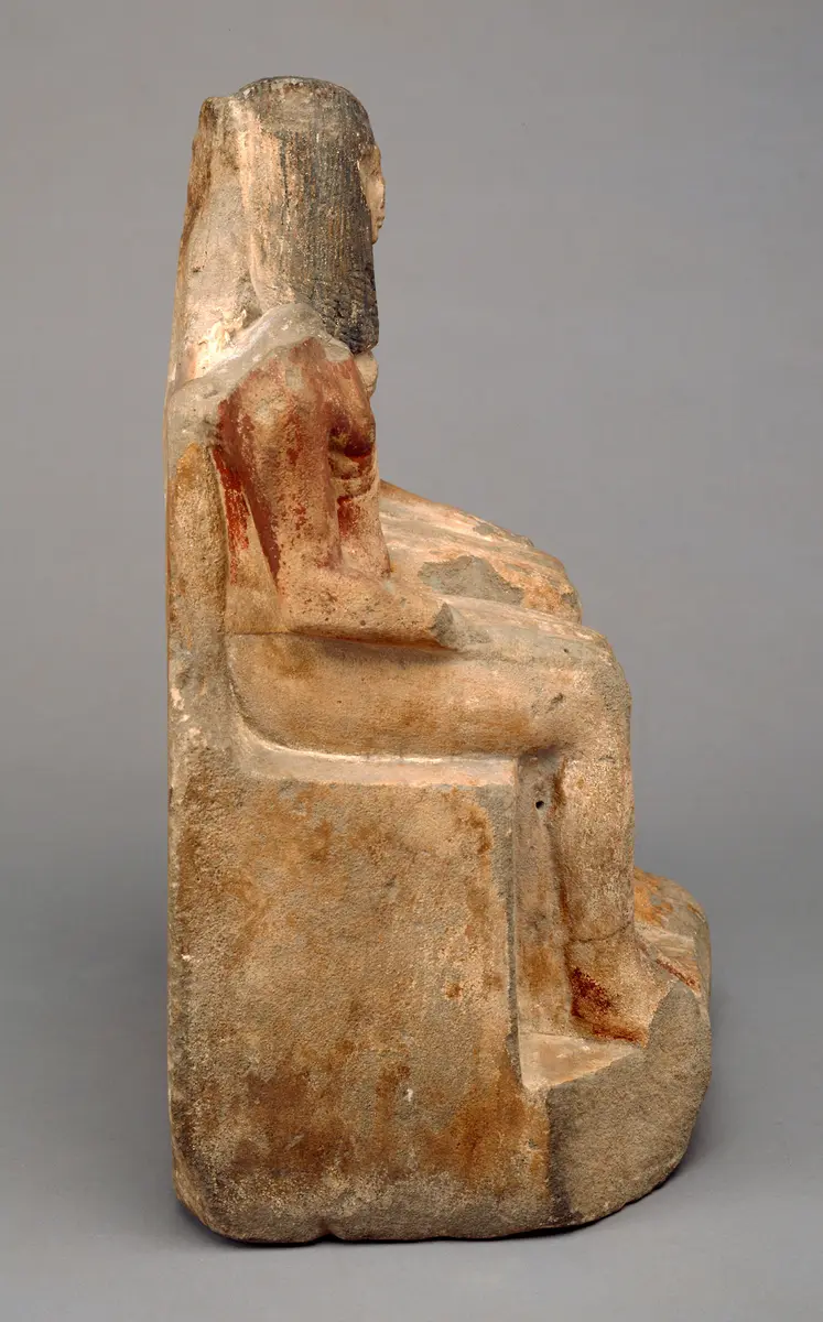 Statuengruppe des Wah-ib mit seiner Frau Teri und Sohn