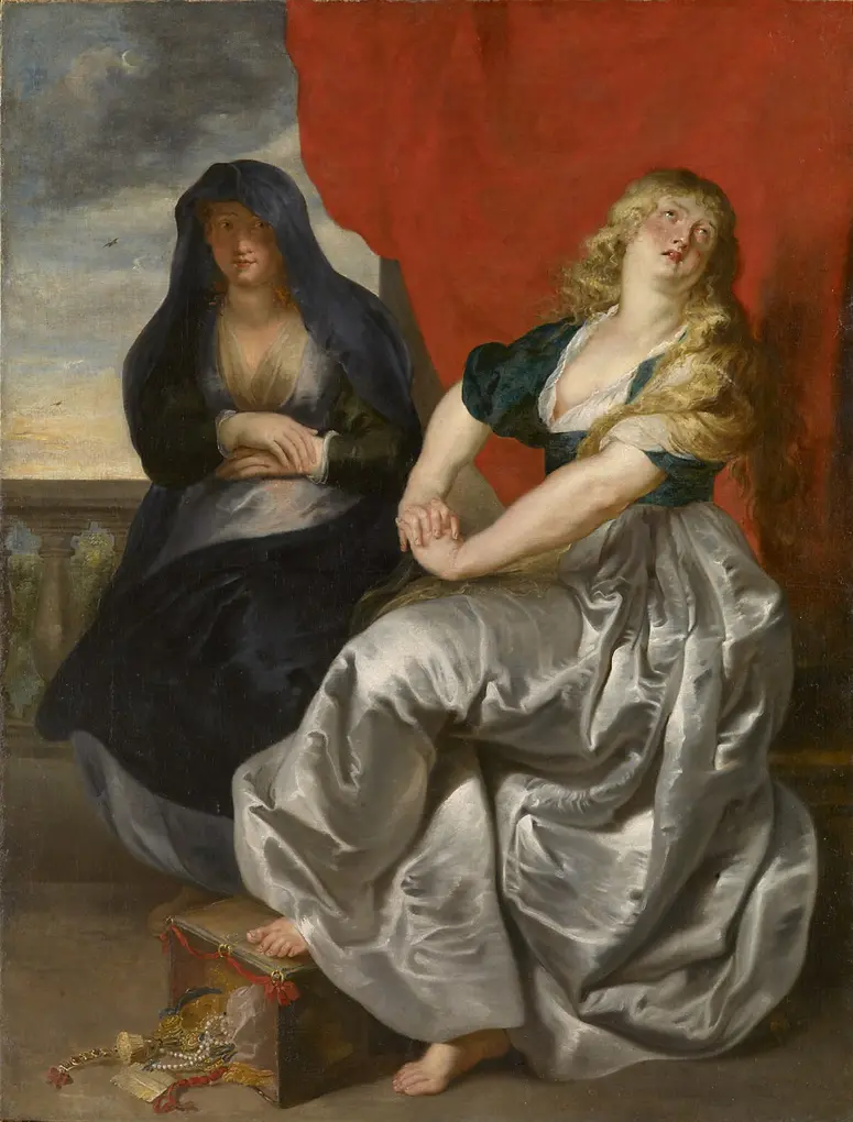 Penitent St. Magdalen and her Sister Martha