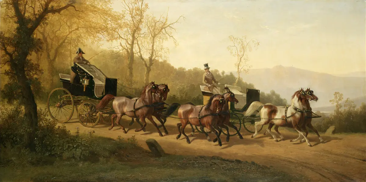 Two Imperial phaetons