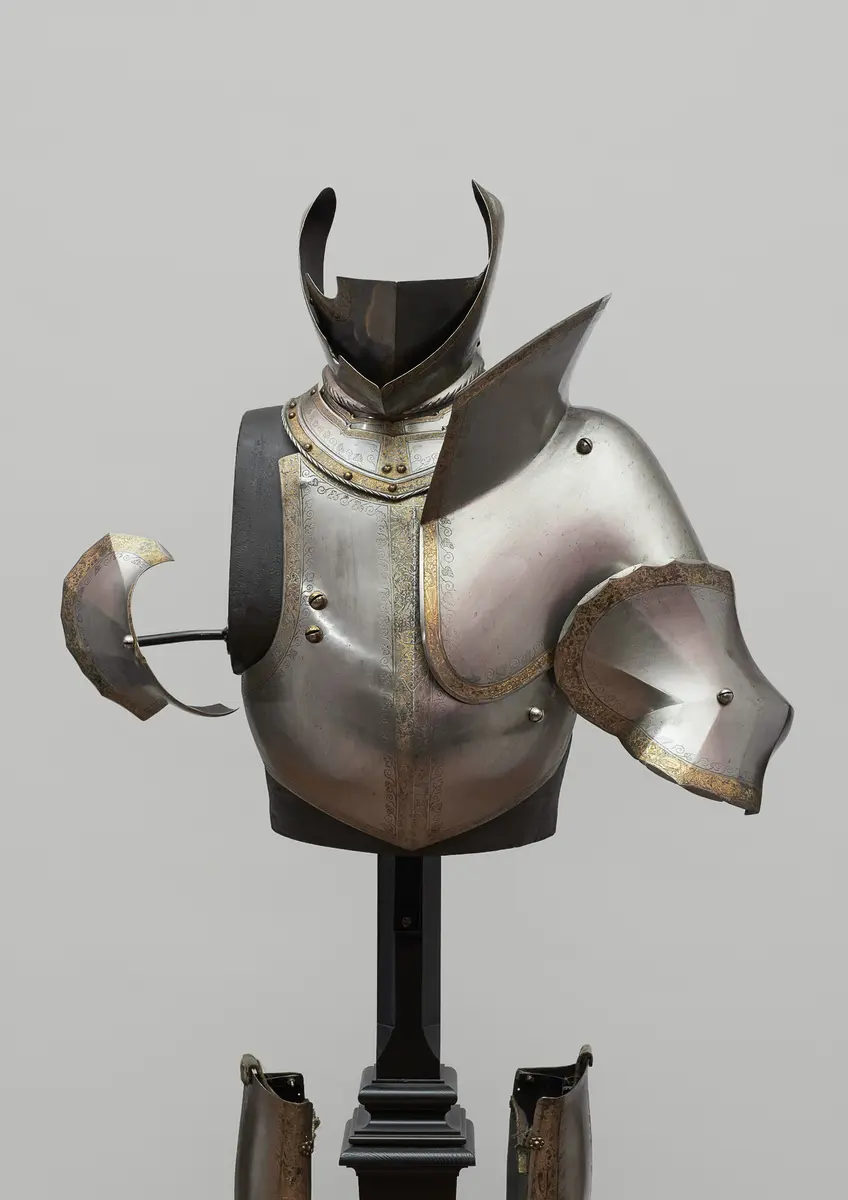 Doppelstücke einer Harnischgarnitur