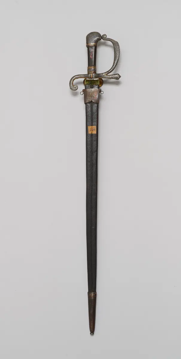 Hirschfänger und Rufhorn samt Gehänge