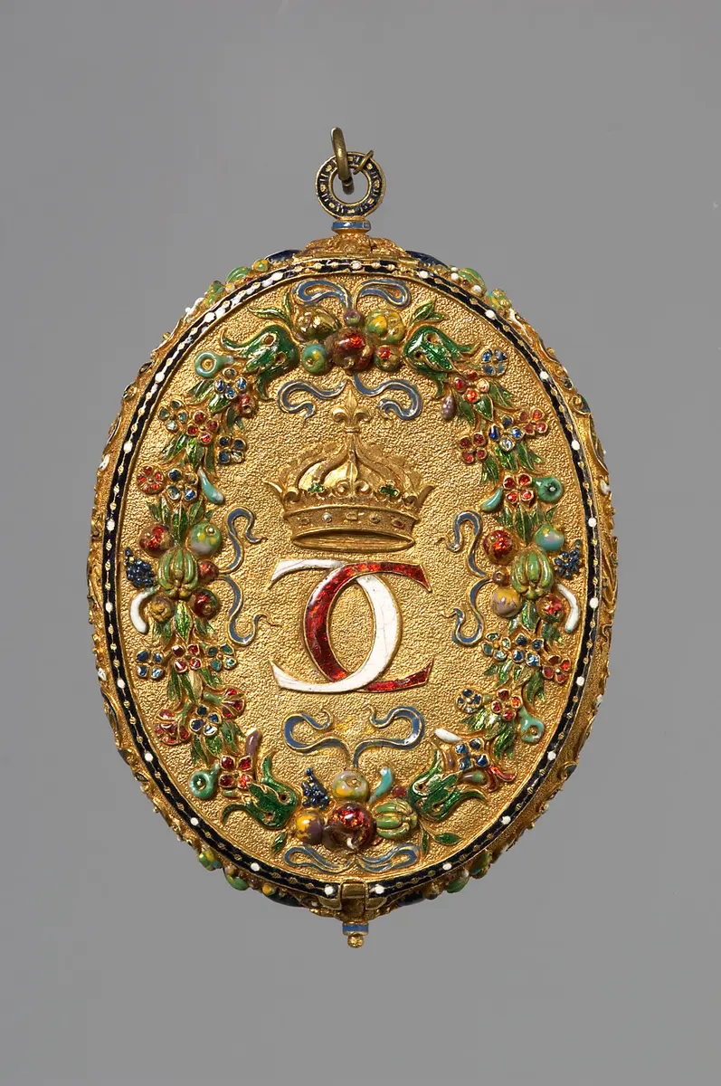 Pendant Capsule with Miniature Portraits of King Charles IX of France and his Mother Catherine de’ Medici