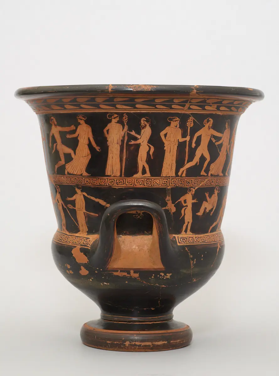 Silen, Satyr und Mänade