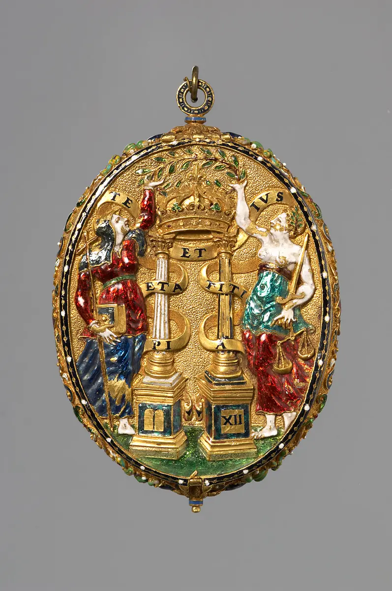 Pendant Capsule with Miniature Portraits of King Charles IX of France and his Mother Catherine de’ Medici