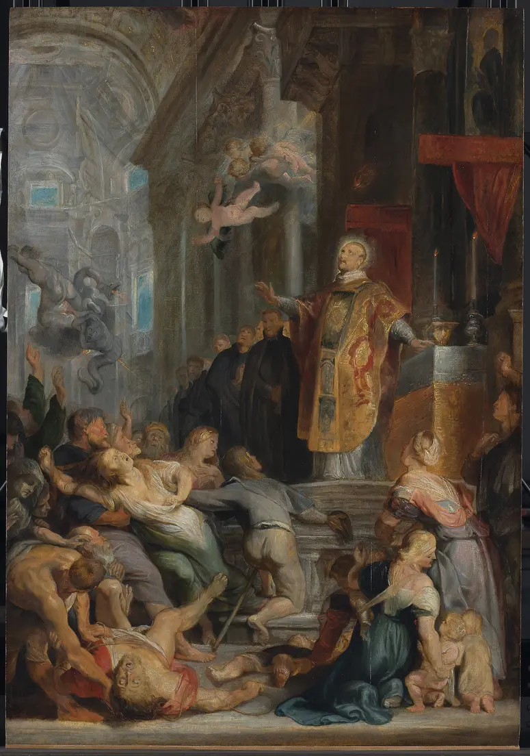 The Miracles of St. Ignatius of Loyola, modello