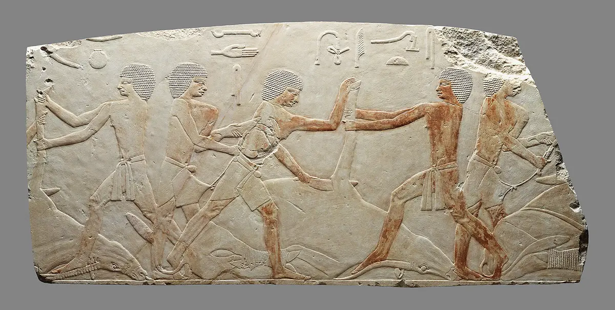 Fragment of relief with a butchering scene