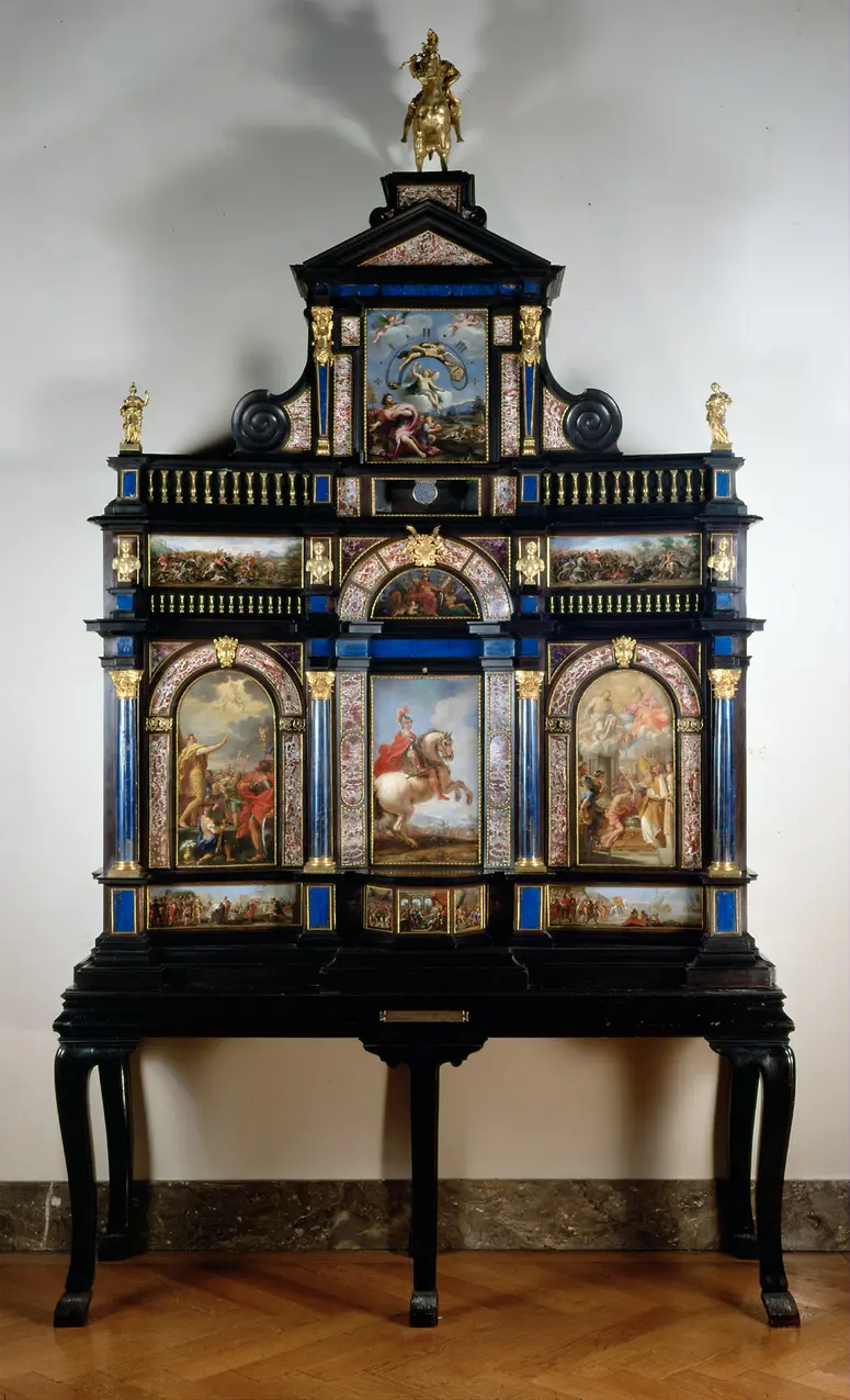Cabinet with night clock