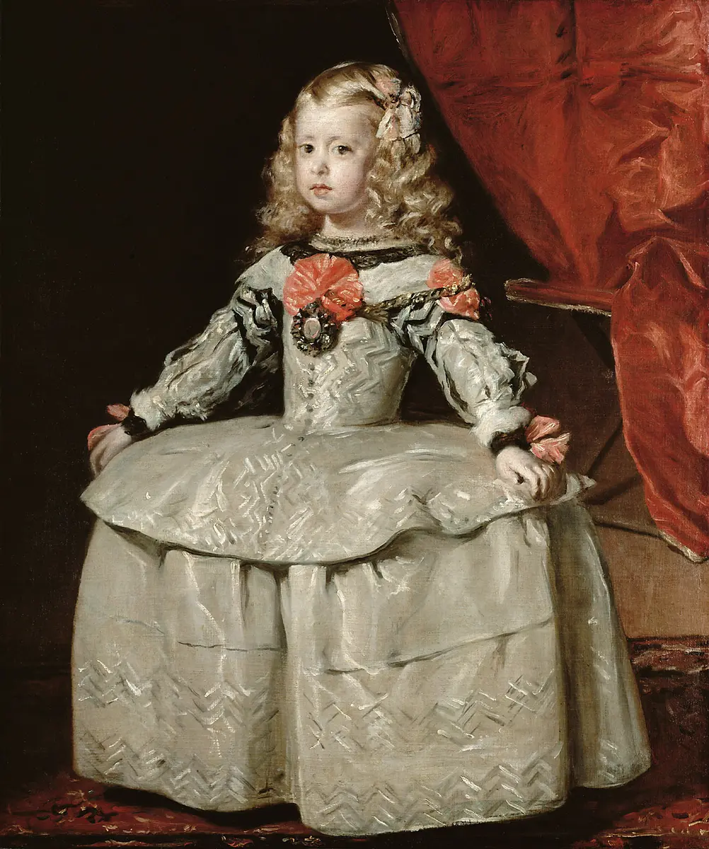 Infanta Margarita in a white Dress