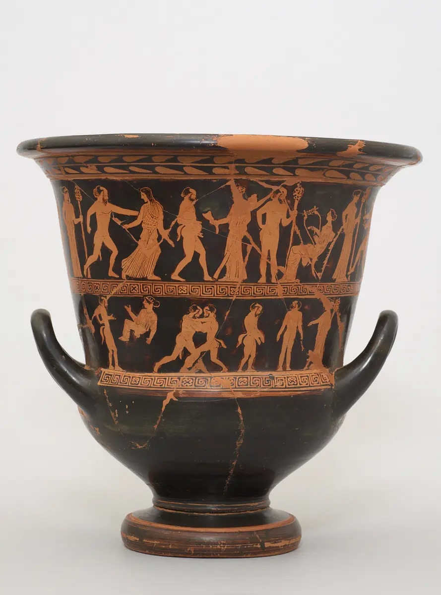 Silen, Satyr und Mänade