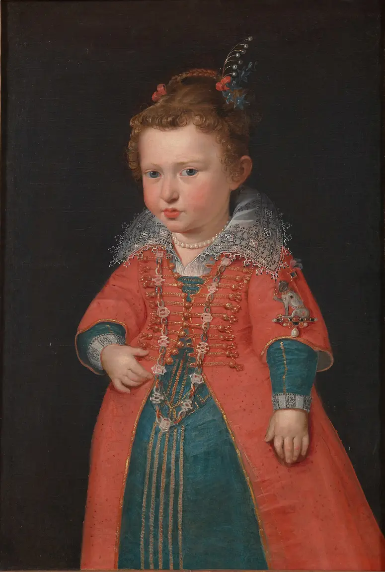 Eleonore von Gonzaga (1598-1655), Kaiserin, im Alter von zwei Jahren, Kniestück