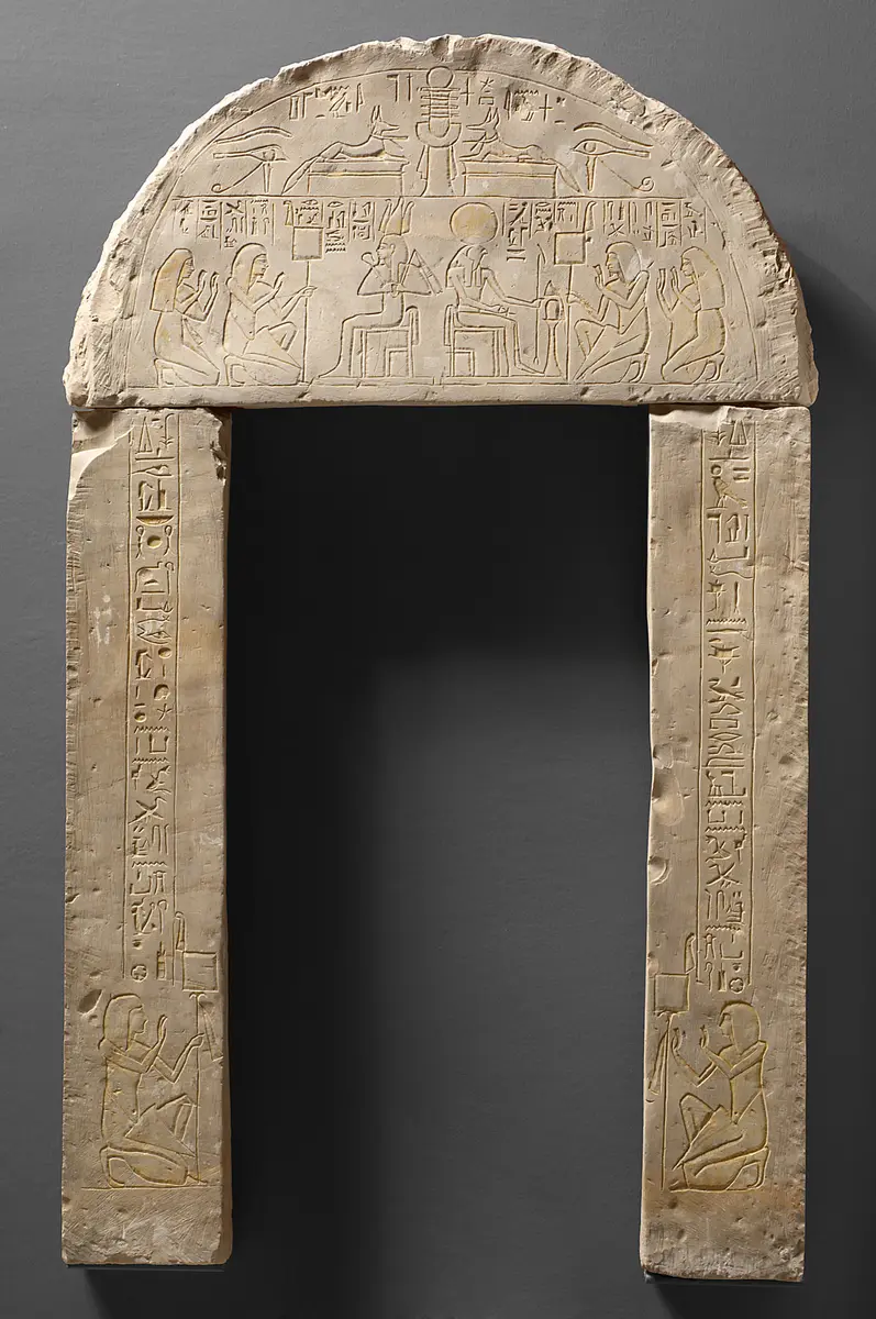 Paneling from a niche and a lintel of Pa-nehesi (right jamb)