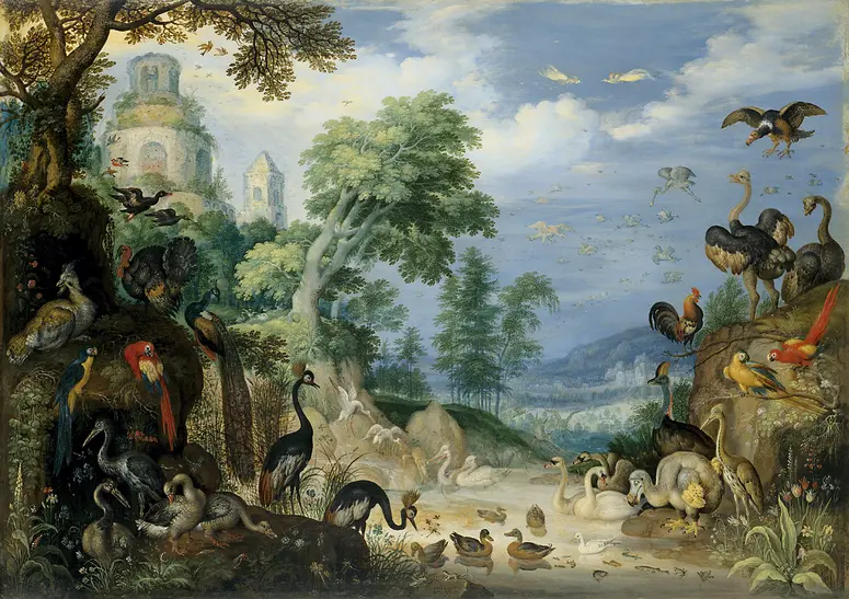 Landscape with Birds
