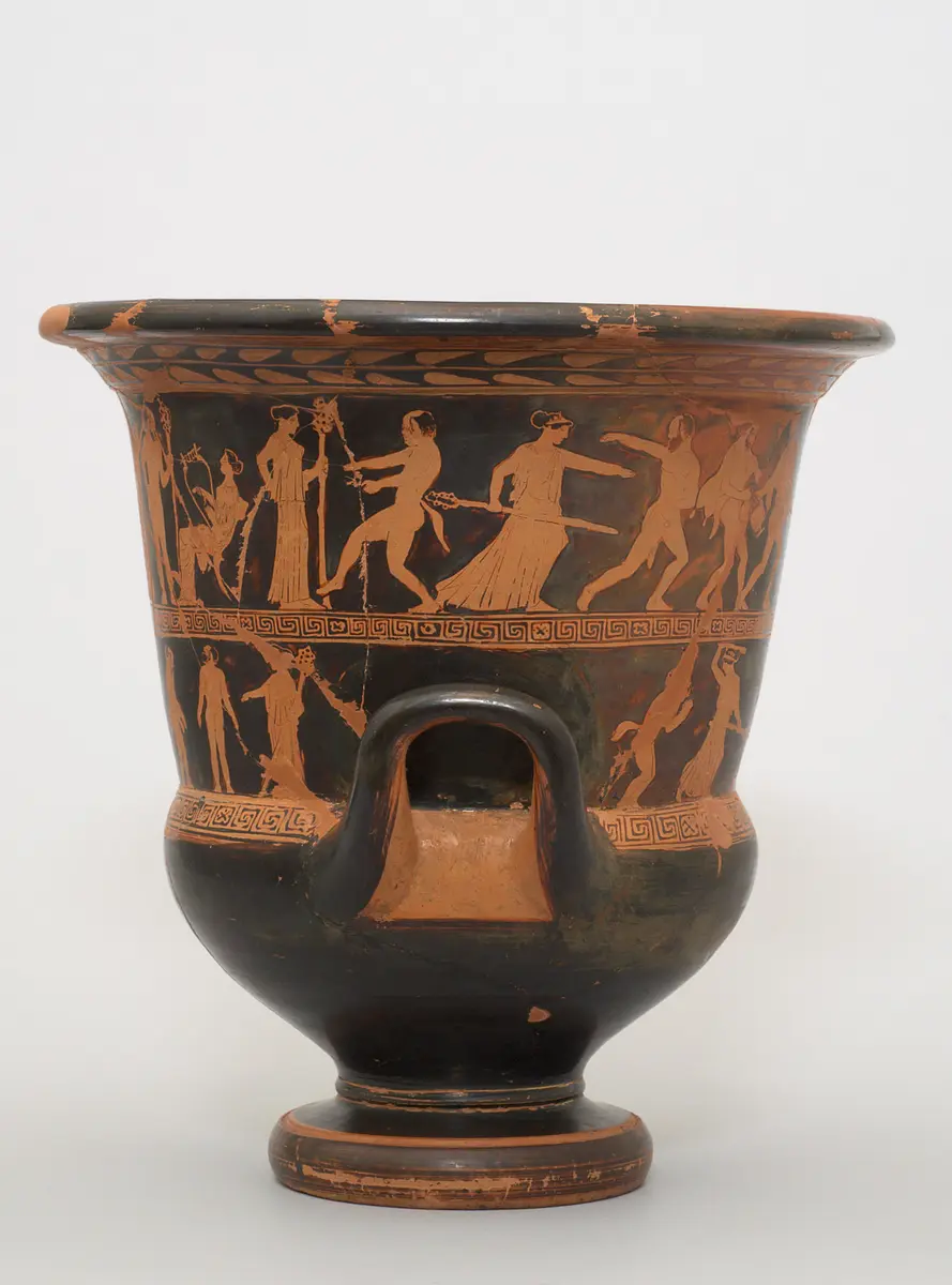 Silen, Satyr und Mänade