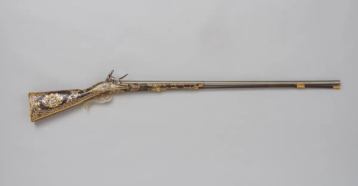 Steinschlossflinte zur Vogeljagd