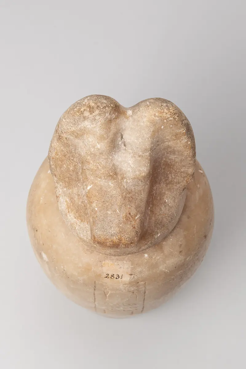 Kanope mit Deckel in Form eines Schakalkopfes