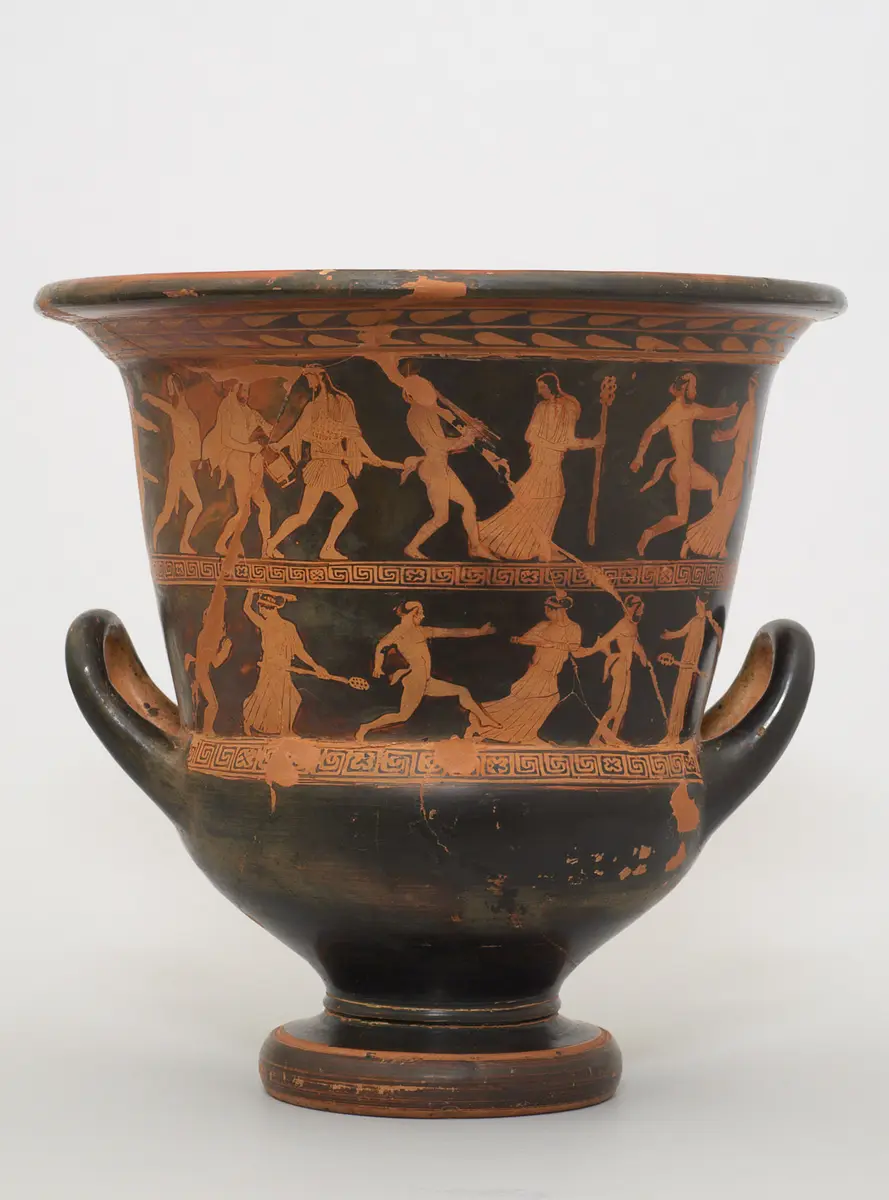 Silen, Satyr und Mänade