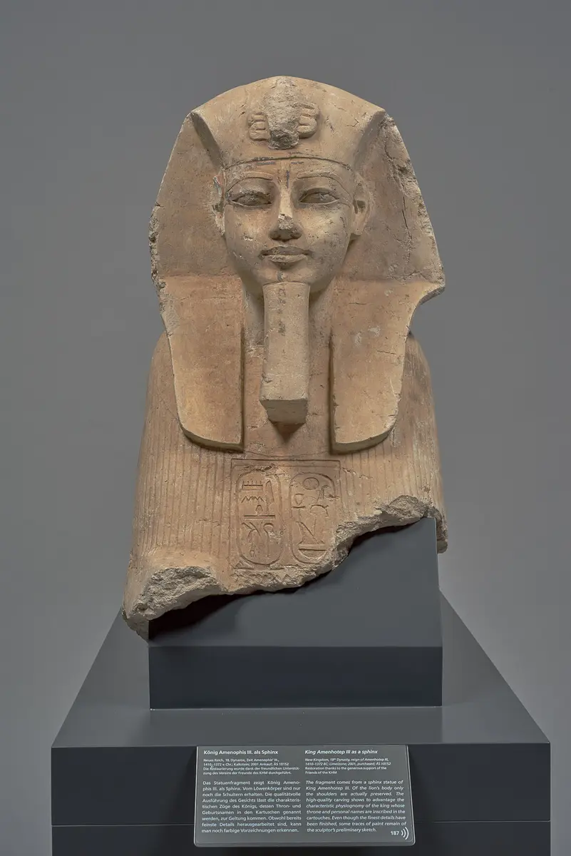 King Amenhotep III as a sphinx